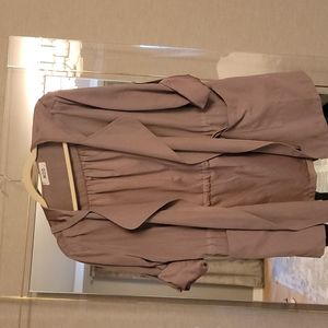 Hooded gray size small blazer jacket